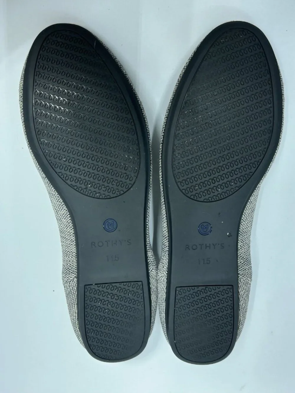Rothy’s the loafer shoes Women’s Size 11.5 Color Taupe Heather Gray Slip On